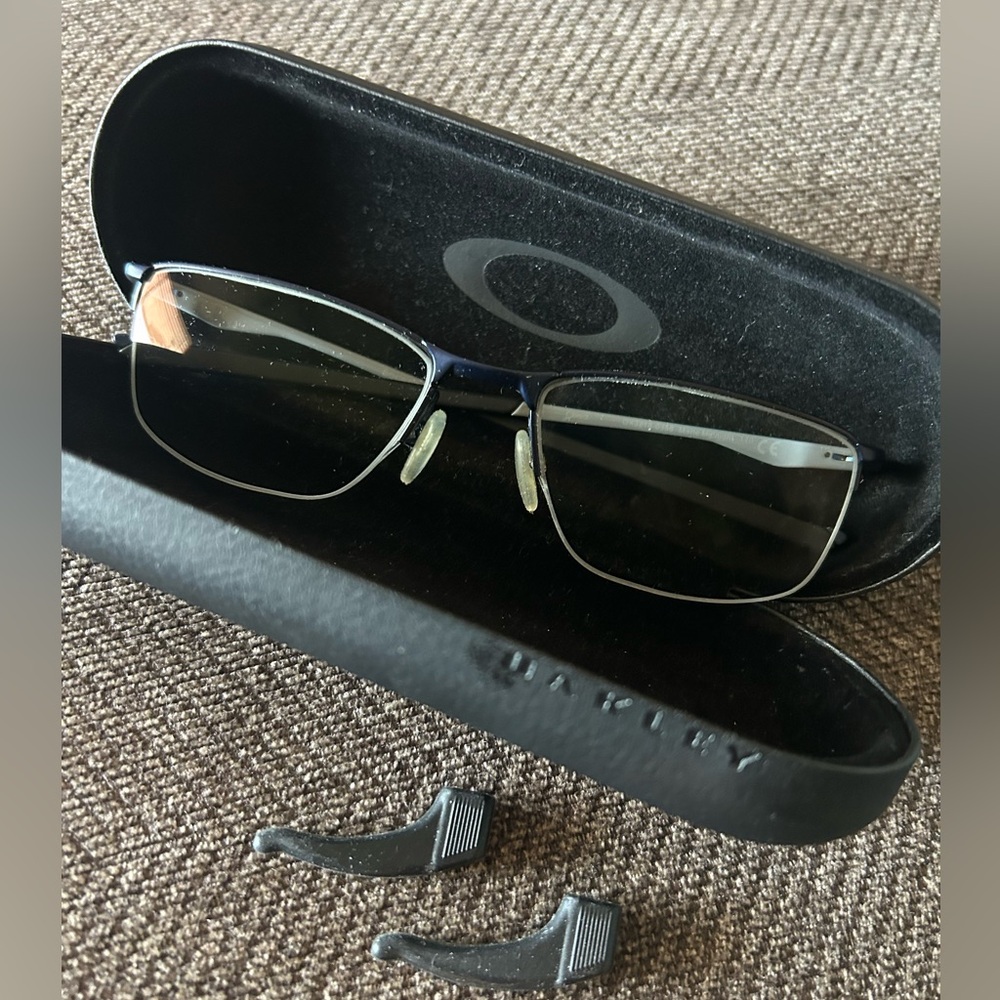 Oakley Black And Blue Eyeglasses With Prescription Socket 5.5 View 3